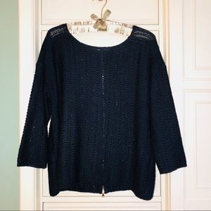 ANN TAYLOR Open Weave Sweater